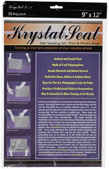 Creative Mark Krystal Seal Art and Photo Bags - Resealable A
