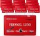 Cz Garden Supply Premium Grade Fresnel Lens Pocket Wallet Credit Card Size &bull; Magnifier &bull; Solar Fire Starter &bull; Ruler - Unbreakable Plastic (10 Pack Premium Grade Ruler/Magnifier) (CZFLCCRLR)