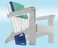 Vaultz Locking Pool Pouch with Tether, Medium, 7.5 x 9 Inches, Blue (VZ00724)