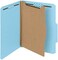سميد مجلد ملفات تصنيف لوح ضغط معاد تدويره بنسبة 100%، مقسم واحد، توسيع 2 انش، حجم الرسائل، ازرق، 10 في كل صندوق (13721)
