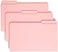 Smead File Folder, Reinforced 1/3-Cut Tab, Legal Size, Pink, 100 per Box (17634)