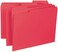 سميد مجلد ملفات داخلي، علامة تبويب 1/3 قطع، مقاس الرسائل، احمر، 100 قطعة في كل صندوق (10267)