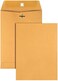 Quality Park Gummed Kraft Clasp Envelopes, 7.5 x 10.5, Box of 100 (37875), Light Brown