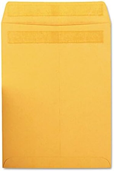 Quality Park Catalog Envelope, Redi-Seal, Brown Kraft, 9 x 12, 100 per Box, (43567)