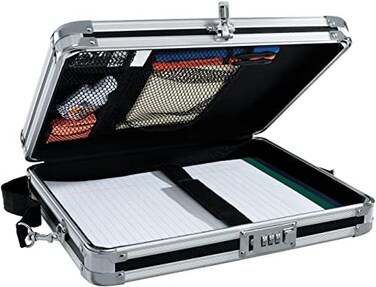Vaultz Locking Storage Clipboard, Combination Lock, Black (VZ01230)