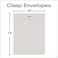 Quality Park Clasp Envelopes, Gummed, Executive Gray, 10x13, 100 per box (38597)