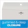 Quality Park Clasp Envelopes, Gummed, Executive Gray, 10x13, 100 per box (38597)
