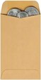 Quality Park #3 Coin and Small Parts Envelopes Gummed, Brown Kraft, 2.5x4.25, 500 per Box (50262)