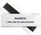 C-LINE Hol-Dex Magnetic Shelf/Bin Label Holders, 2 X 15.24 cm, 10 Per Box (87247)