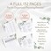 Your Perfect Day Wedding Planner Organizer   Engagement Diary Gift Book   Bride To Be Countdown Calendar - Green Gold and White