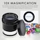 TEKCOPLUS Magnification Jewelers Eye Loupe Triplet Lens Magnifier Foldable Magnifying with UV Light for Gems, Jewelry, Coins, Stamps, etc (10x Jewelry Magnifiers)