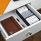 Jack Cube J JACKCUBE DESIGN Carbon Fiber Business Card Organiser Coupon Holder Name Card Organiser Name Card Holder With Removable Divider For Desk(10.9 x 4.5 x 24.7 cm)- :MK171