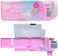 Hot Focus Unicorn Pencil Case &ndash; Cool Multifunction Mechanical Pencil Box for Girls, 2 Compartments w/Pop-Out Calculator &amp; Sharpener, Unique Stationery Set, Perfect Stationery Gift for Kids &amp; Teens.