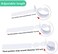 KINGLAKE 200 Pcs White Plastic Plant Tree Tags Nursery Garden Lables 2x20cm Wrap Around Hanging Tags Nursery Garden Stakes Large Writing Surface