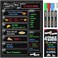 Chalky Crown Magnetic Dry Erase Menu Board for Fridge Includes 4 Liquid Markers - Weekly Meal Planner Blackboard, Grocery List and Notepad for Kitchen Refrigerator - board Magnet