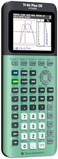 تيكساس انسترومنتس آلة حاسبة رسوم بيانية ملونة TI-84 بلس سي اي، لون اخضر فاتح، مقاس S