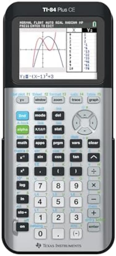 تيكساس انسترومنتس الة حاسبة لرسم البياني بالوان بايثون سي اي تي اي 84 بلس، رمادي جالكسي (معدني)