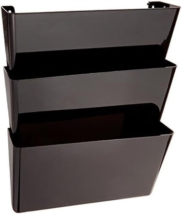 Deflecto Conversion File Jackets And Pockets, (DEF93604), Black, Pack of 1