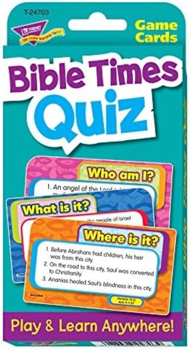 TREND ENTERPRISES, INC. Bible Times Quiz Challenge Cards