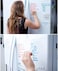 Kassa Clear Dry Erase Board Sticker - 18" x 78 (6.12.7 cm) 3 Dry-Erase Markers Included Transparent White Film for Refrigerator, Desk, Office Glass Whiteboard Wall Alternative