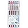 PILOT G-Tec-C Gel Ink Rolling Ball Pens, Ultra Fine Point (0.4mm), Black/Blue/Red/Green/Purple Inks, 5-Pack Pouch (35480)