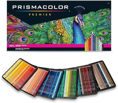 Prismacolor Premier Colored Pencils, Art Supplies for Drawing, Sketching, Adult Coloring Soft Core Color Pencils, 150 Pack