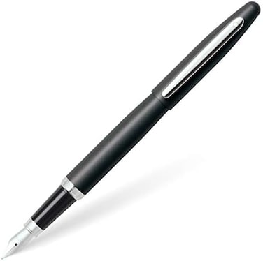 Sheaffer VFM, Matte Black, Nickel Plate Trim, Fountain Pen: Fine Nib (E0940543)