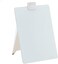 كوارتيت حامل سبورة بيضاء زجاجي لسطح المكتب، 9 انش × 11 انش، سطح قابل للمسح الجاف، مسح نظيف، يتضمن قلم تحديد واحد للمسح الجاف، ابيض (GDE119)
