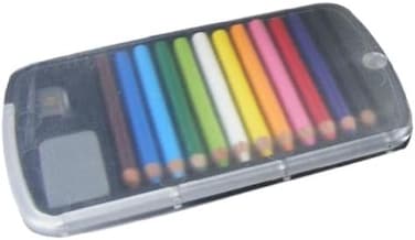 BC USA Japanese Mini Colored Pencils In Case With Eraser And Sharpener