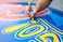 Rainbow Chalk Markers Limited LTD YELLOW AUTO MARKER - REMOVABLE PAINT FOR BODY PANELS AND WINDSCREENS