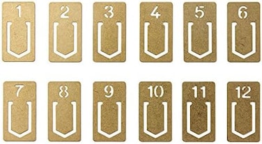 Designphil Midori Brass Clip Number (43080006)
