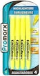Promarx Glowline Pocket Highlighter Sticks, Yellow, 4 Count