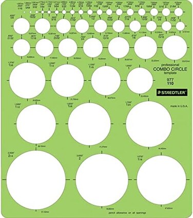 STAEDTLER TEMPLATE COMBO CIRCLE