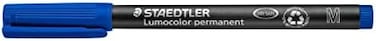 Staedtler Lumocolor Permanent Pen 317-3 Medium 1.0mm Line- Blue (Pack of 10)