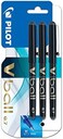 Pilot Vball 7 Liquid Ink Rollerball 0.7 mm tip (Pack of 3) Pen - Black