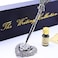 Featty Gifts Antique Peacock Feather Metal Nibbed Pen Writing Quill Dip Pen
