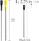 MengRan 2.75'' Mini Ballpoint Ink Pen Refills for Twist Pens, D1 Pen Refill, Compatible with Swarovski Pen Refills (10 Pcs Black Ink)