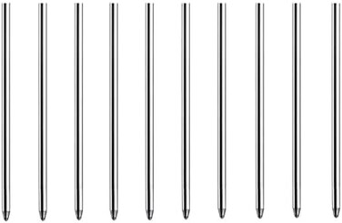MengRan 2.75'' Mini Ballpoint Ink Pen Refills for Twist Pens, D1 Pen Refill, Compatible with Swarovski Pen Refills (10 Pcs Black Ink)