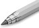 Kaweco Sketch Up Satin Chrome 5.6mm 5B Lead Mechanical Pencil - Solid Metal Octagonal Eight Edge Design, 10.3 cm Retractable, Refillable, Silver