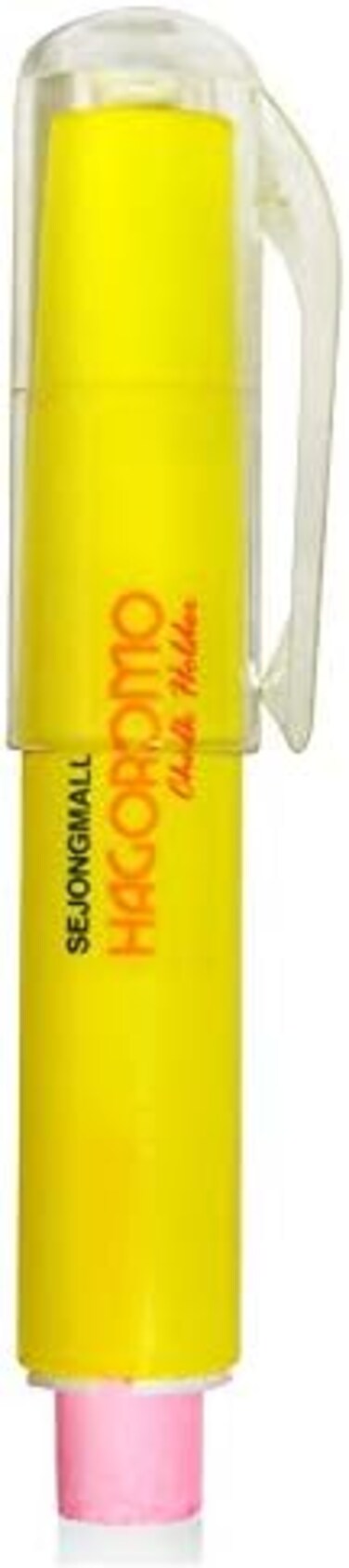 Hagoromo Chalk Holder with Magnet Attached [Yellow Body &amp; Chalk]