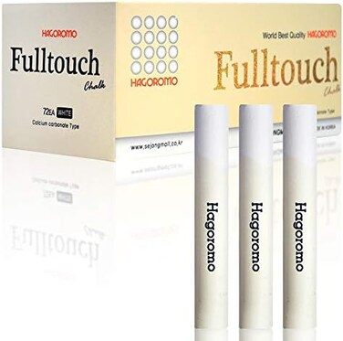 Hagoromo Fulltouch Color Chalk 1 Box [72 Pcs/White]