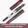 Monteverde Impressa, Fountain Pen, Gun Metal W/Red Trim, Medium Nib