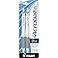 Pilot Acroball PureWhite Retractable Advanced Ink Ball Point Pens; Fine Point, Black Ink, Silver Accents 2-Pack (31895) Ultra-Smooth Writing, Smear-Resistant Advanced Ink for Skip-Free Lines