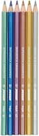 JOLLY Metallic Colouring Pencils   6 Metallic Pencils with Shatterproof Lead