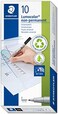 STAEDTLER 316 9 Lumocolor Non Permanent Pen, Fine 0.6 mm Black Pack of 10, 316-9 VE, 10 Count (Pack of 1)