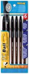 Promarx Kittrich Corporation Tc Ball Pro Grip Stick Pen, 1.0 mm, Black Ink, 6-Count (BP64-KF1P06-48)