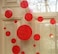 Create-A-Mural Polka Dot Wall Stickers, Wall Decor Stickers, Wall Dots, Vinyl Circle Room Dot Decals (Red)