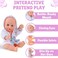 Liberty Imports Little Baby 13" Bathtime Doll Bath Set   Real Working Bathtub with Detachable Shower Spray for Kids Play