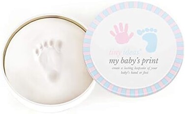 Tiny Ideas Handprint or Footprint Keepsake with Storage Tin