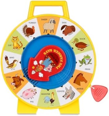 Basic Fun Fisher Price Classic Farmer Says See 'n Say - Great Pre-School Gift for Girls and Boys,1-5 years